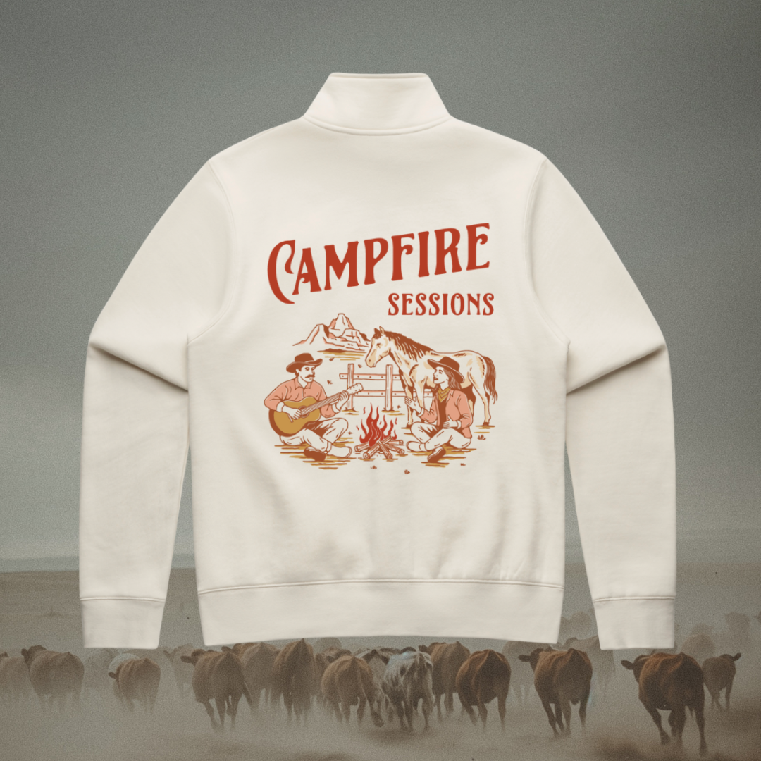 Campfire Sessions Ladies 1/4 Zip Sweater