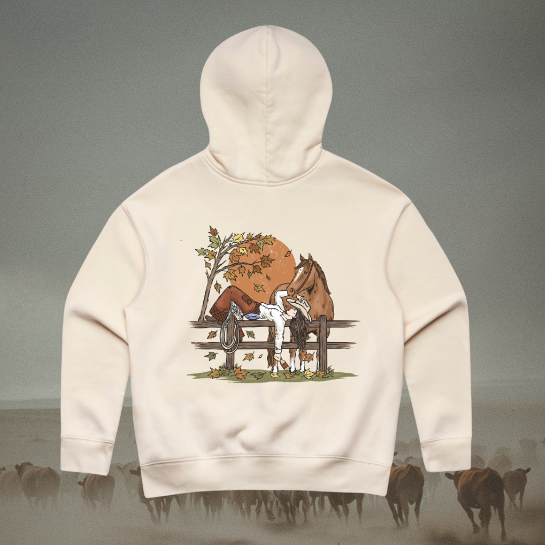 Ladies Autumn Cowgirl Hoodie