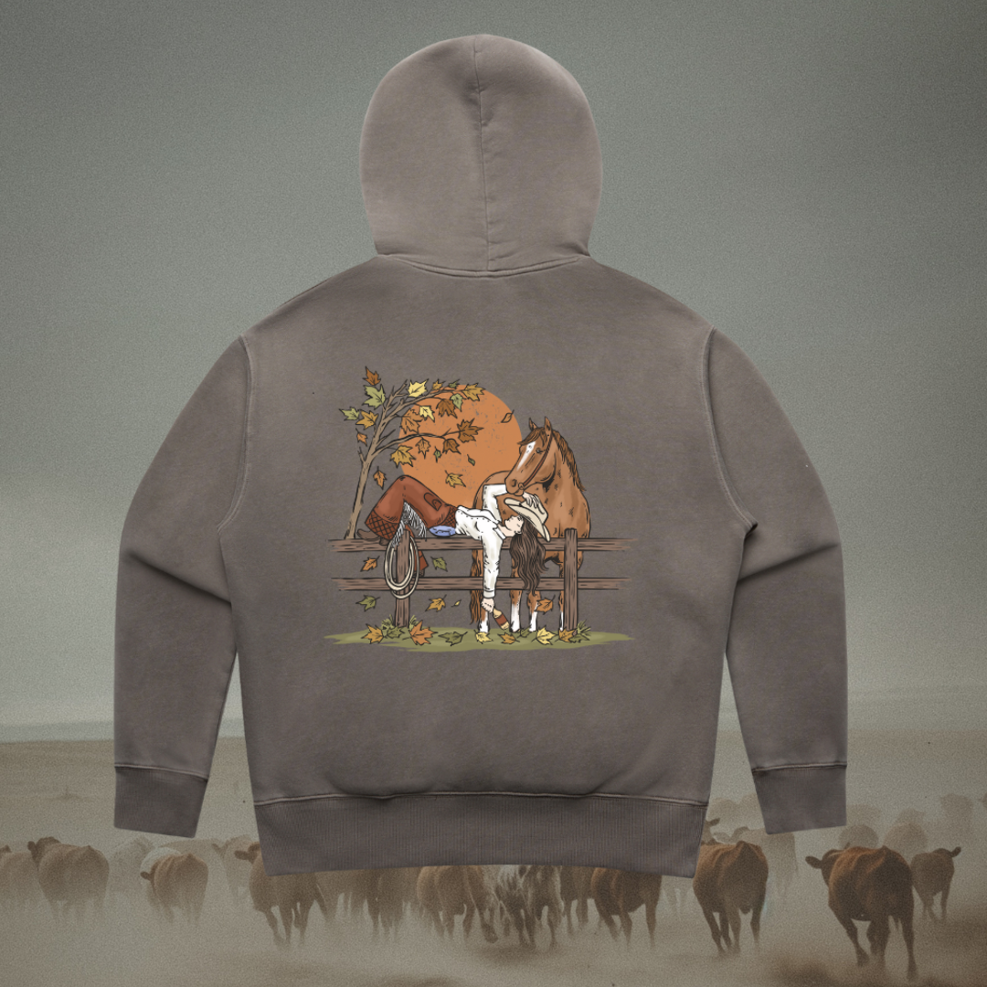 Ladies Autumn Cowgirl Hoodie