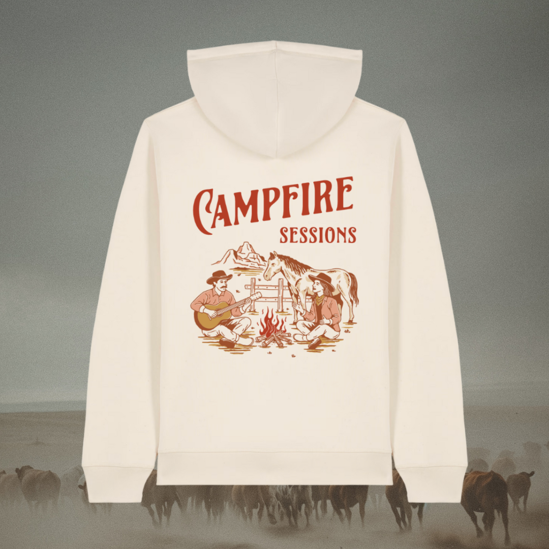 Campfire Session Unisex Organic Cotton Hoodie