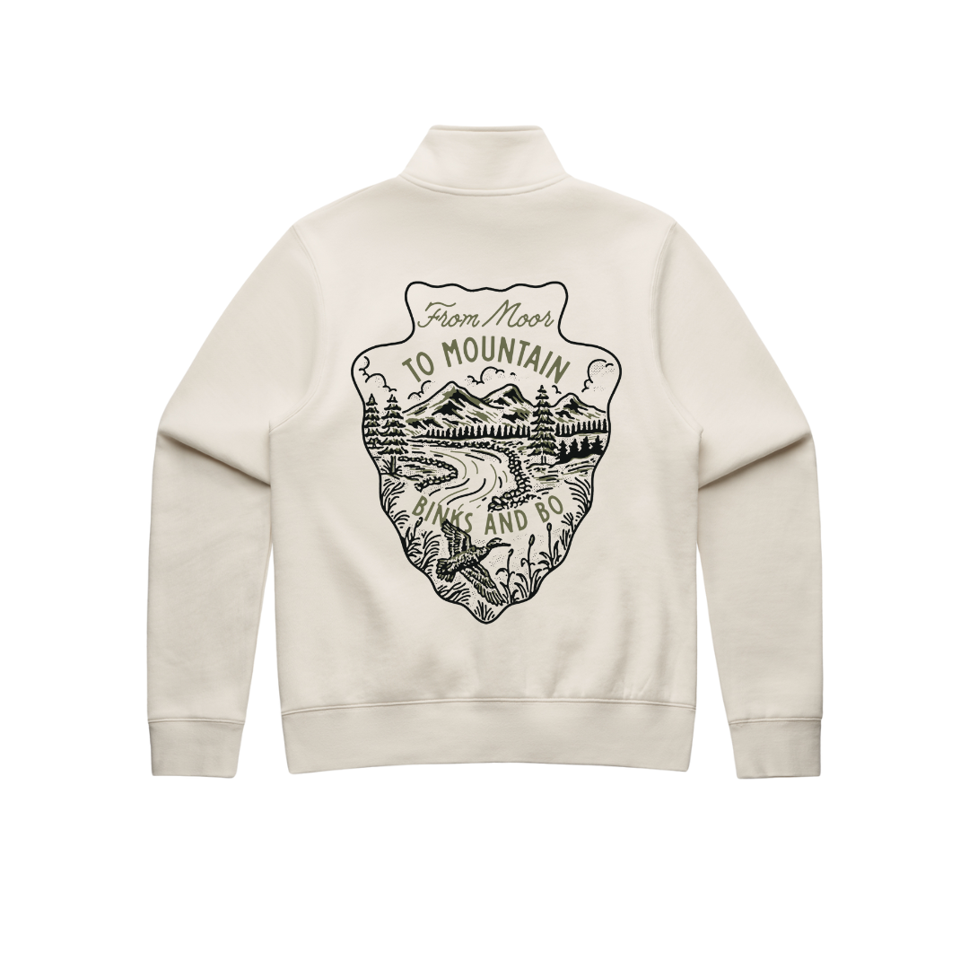 From Moor To Mountain Ladies Quarter Zip Sweater