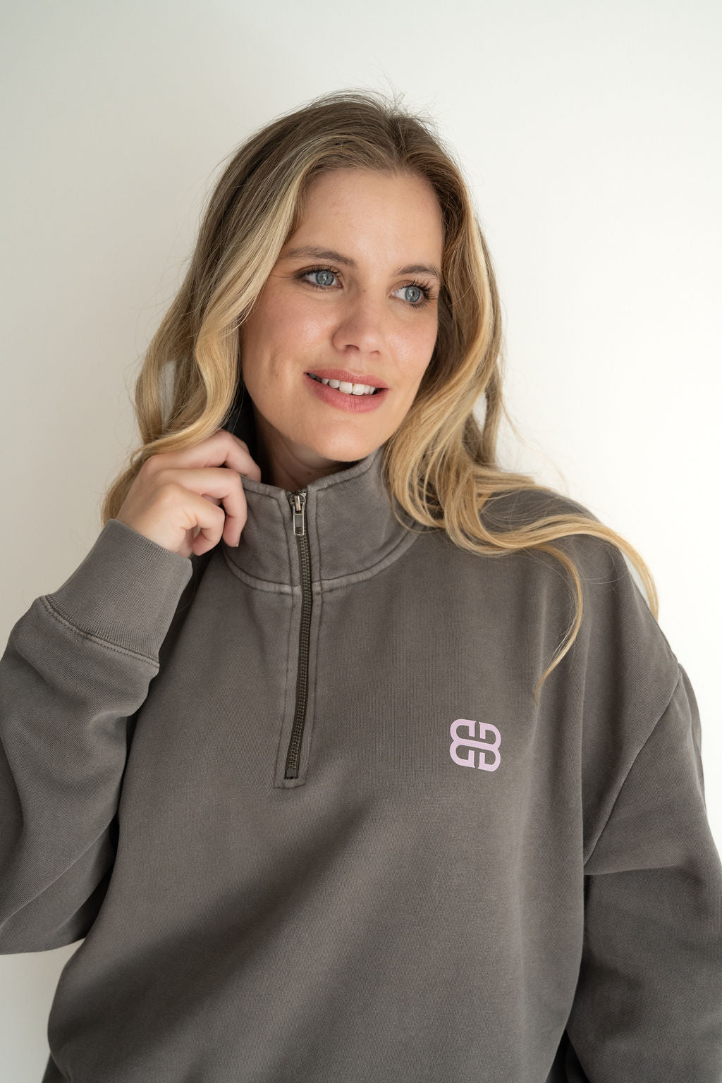Beautiful Crazy Ladies Quarter Zip Sweater