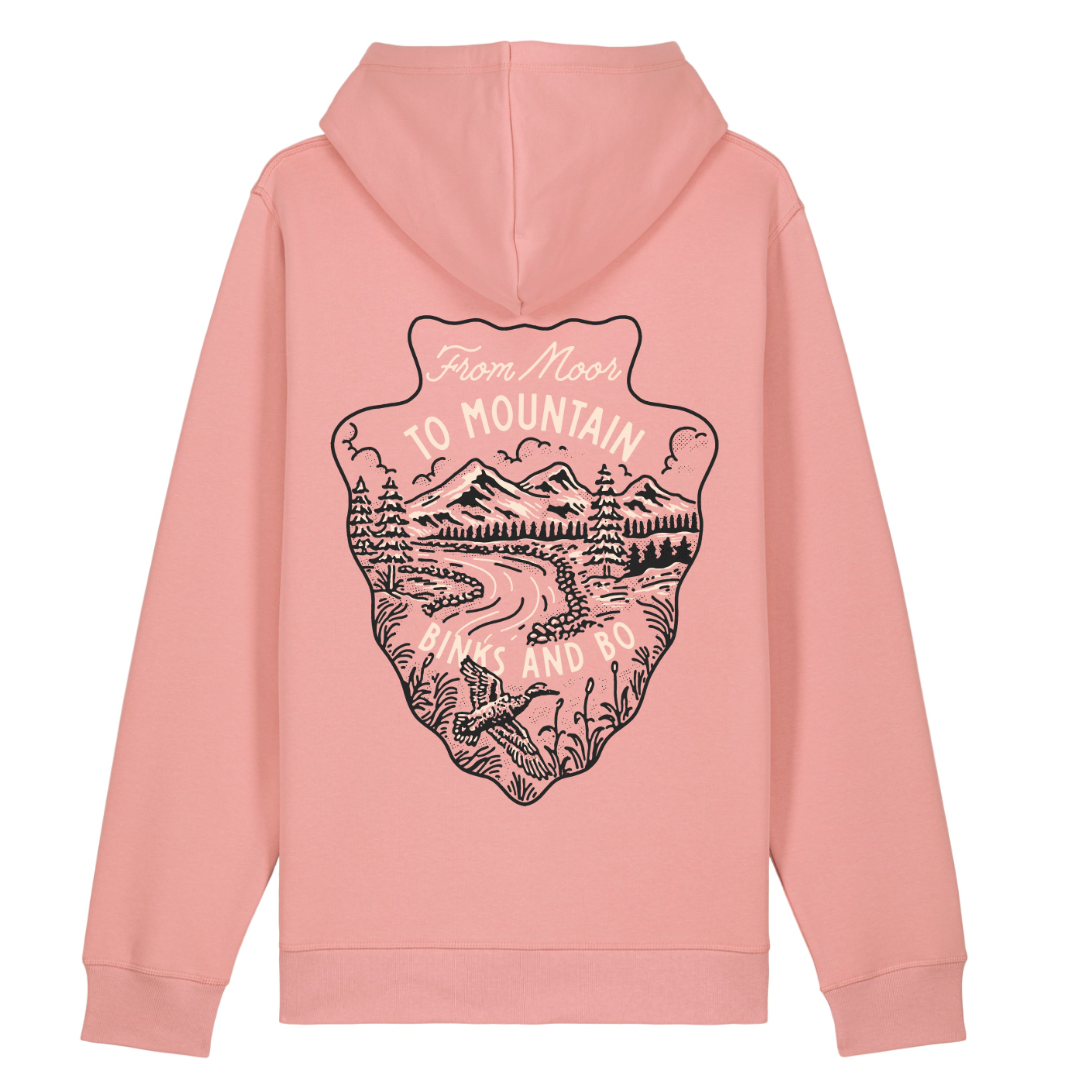 'From Moor To Mountain' Arrowhead Organic Cotton Hoodie