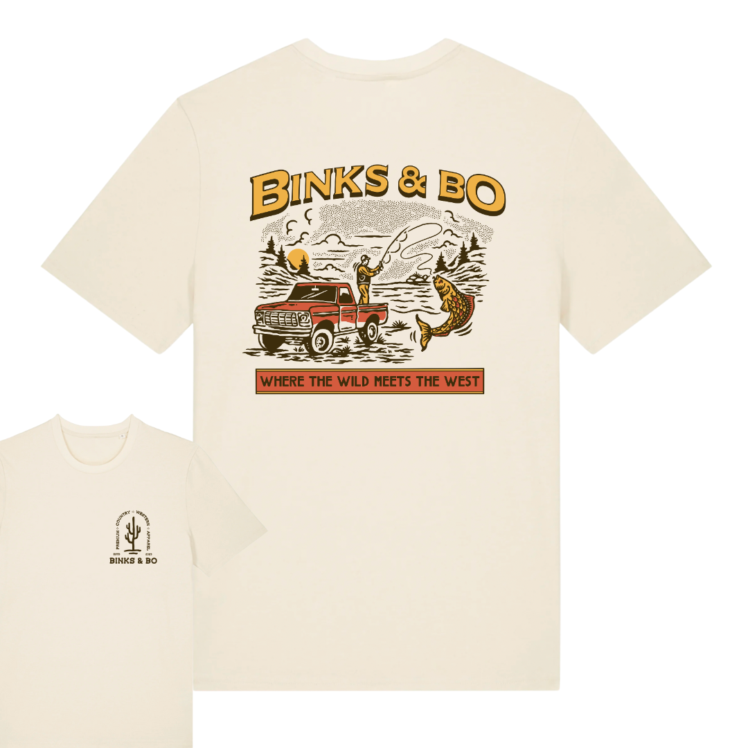 Where The Wild Meets The West Fishing Organic Cotton Tee