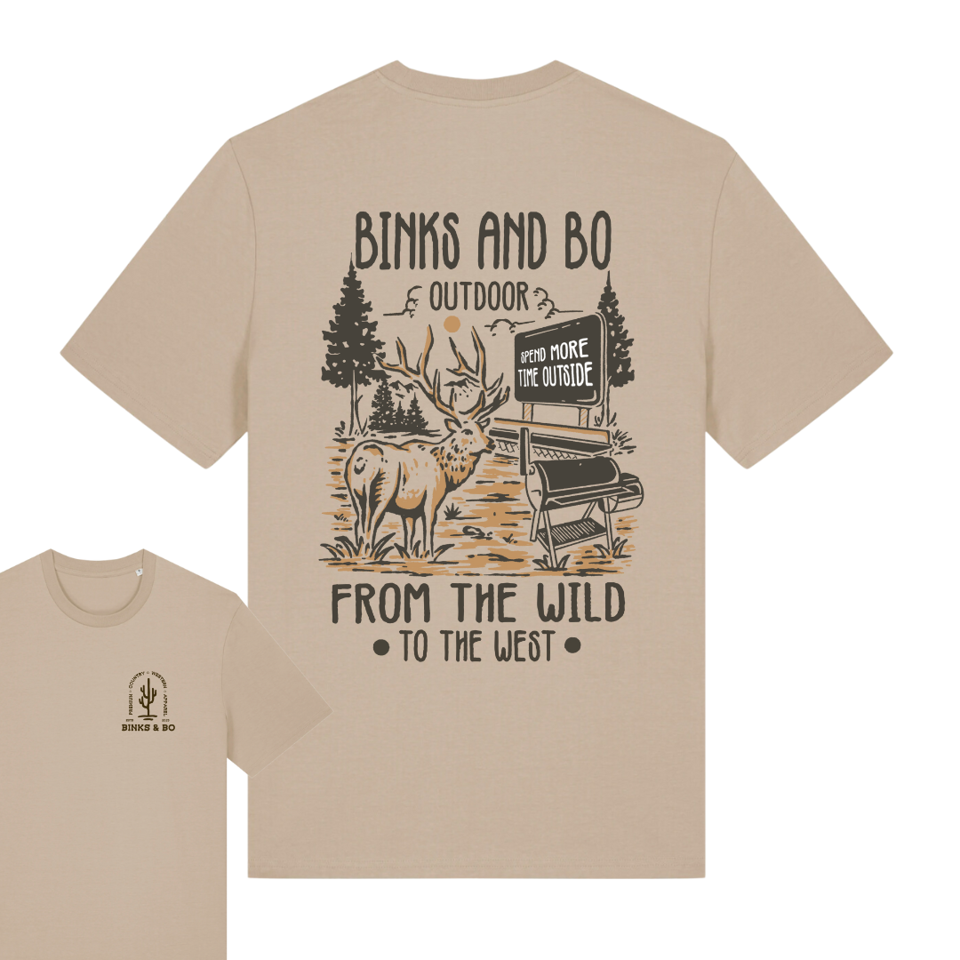 'Where The Wild Meets The West' Organic Cotton Tee