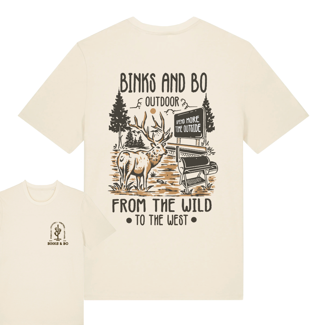 'Where The Wild Meets The West' Organic Cotton Tee