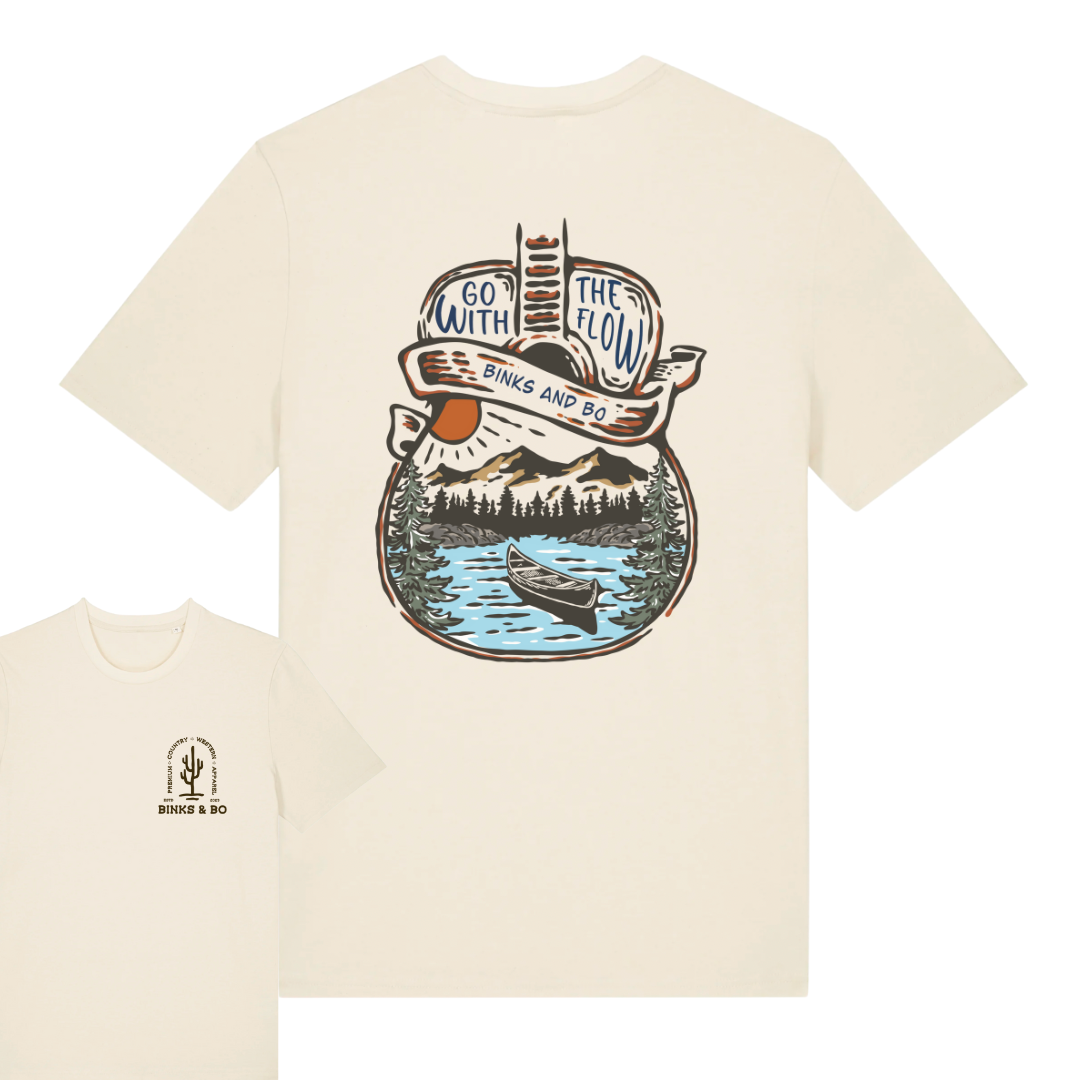 'Go With The Flow' Organic Cotton T-Shirt