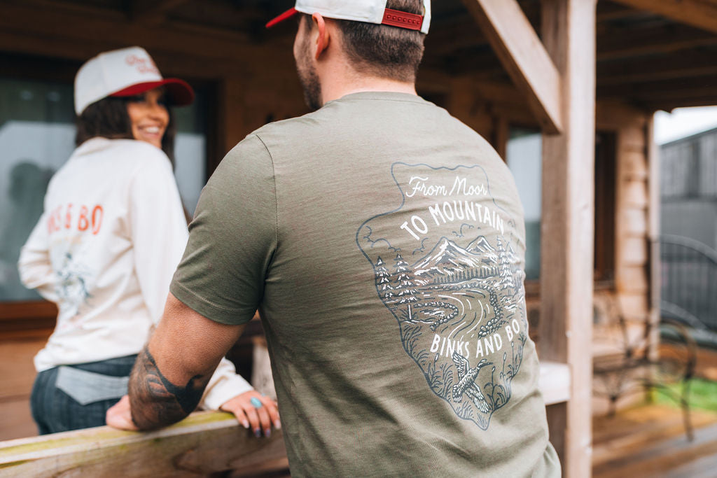 'From Moor To Mountain' Arrowhead Organic Cotton T-Shirt