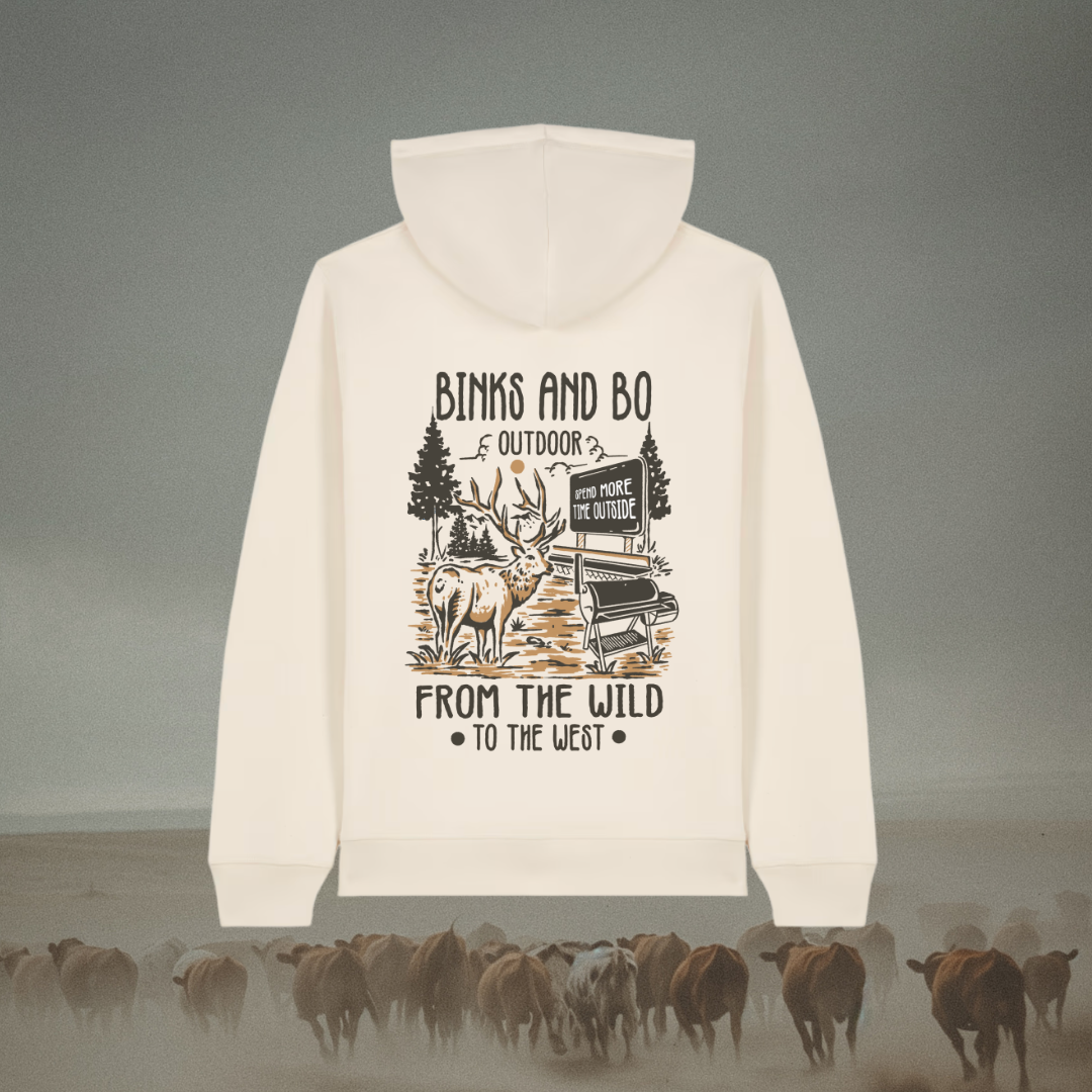 Where The Wild Meets The West Organic Cotton Hoodie