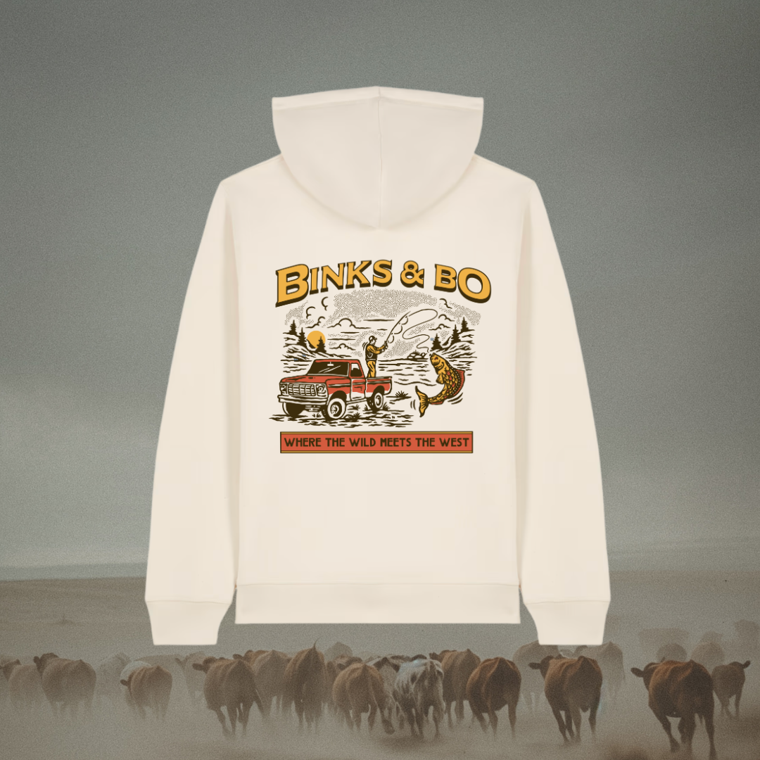 Where The Wild Meets The West Fishing Hoodie