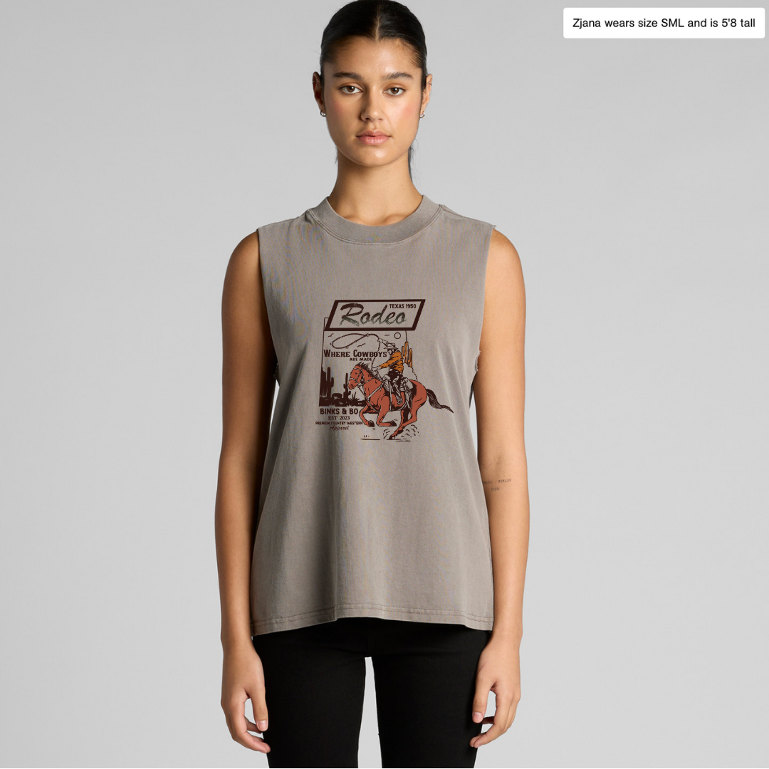 Texas Rodeo Womens Faded Tank