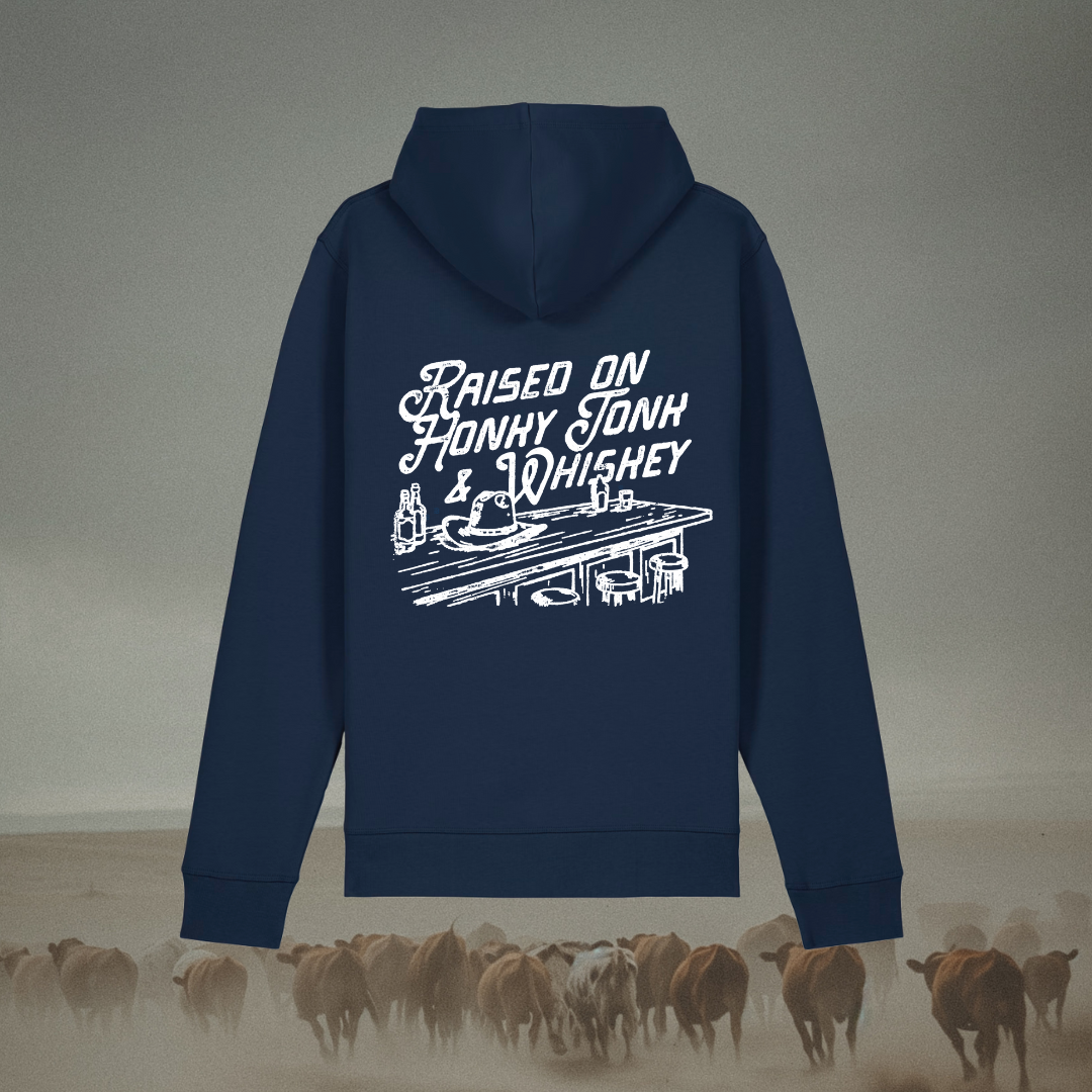 Raised On Honky Tonk & Whiskey Hoodie