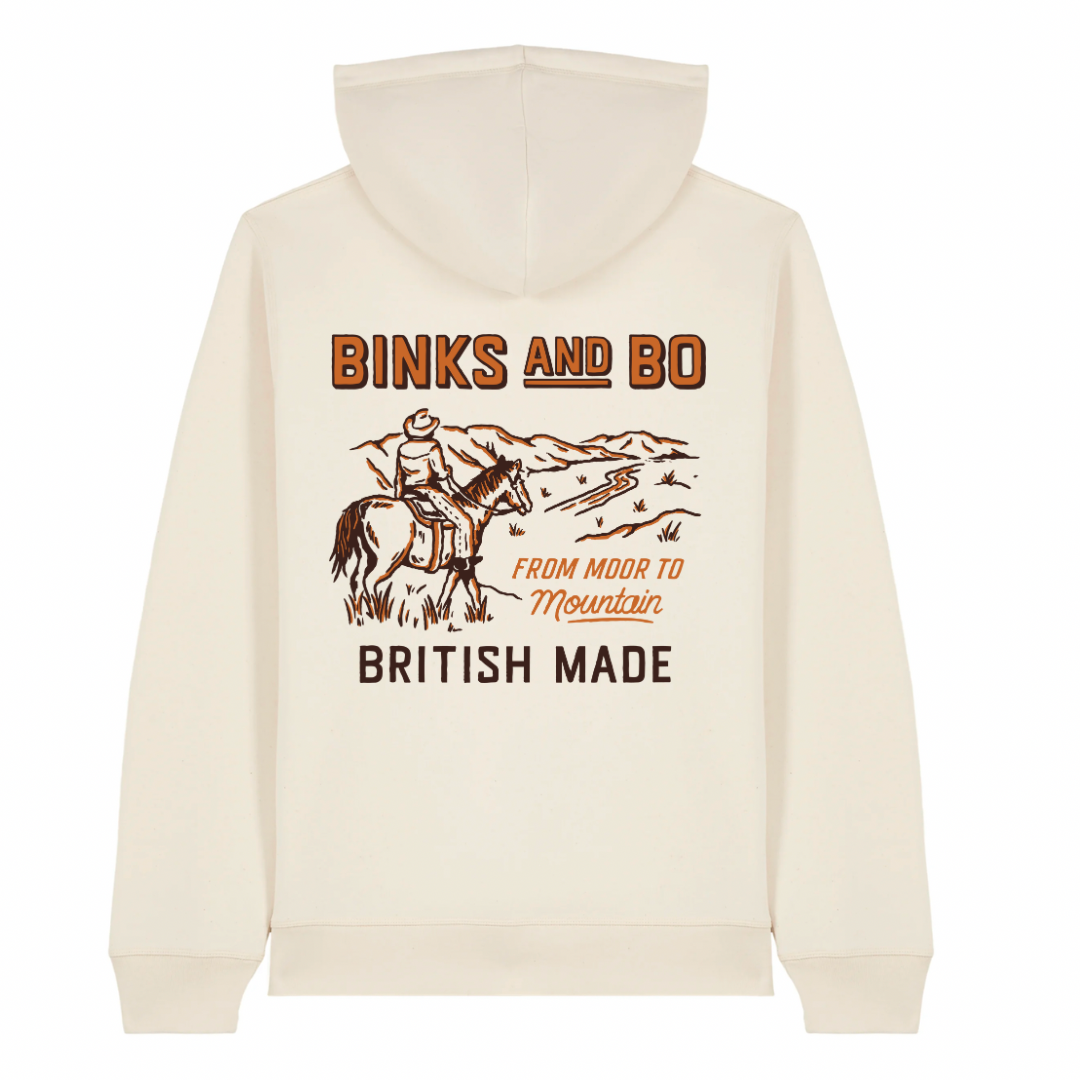 'From Moor To Mountain' Cowboy Organic Cotton Hoodie