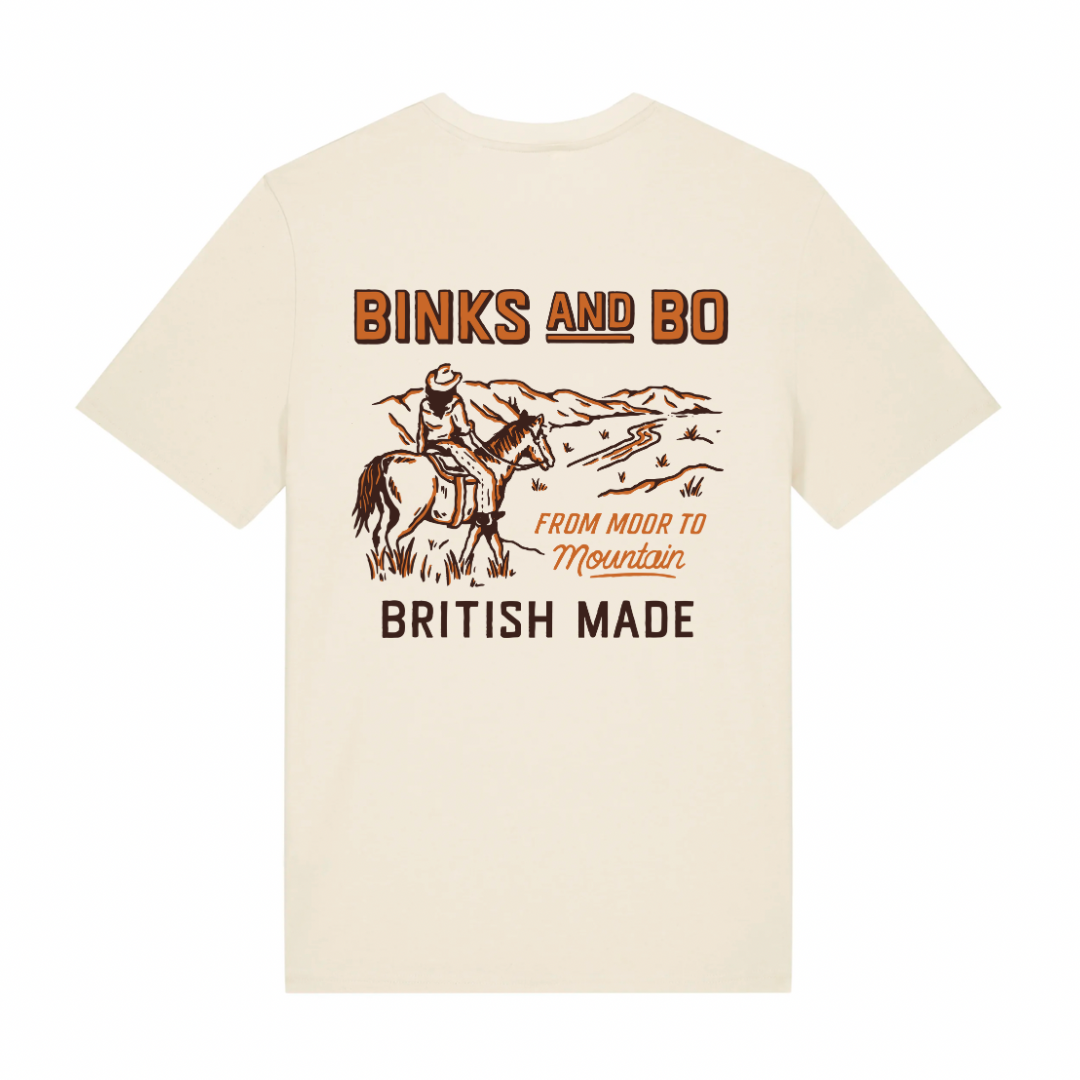 'From Moor To Mountain' Cowgirl Organic Cotton T-Shirt