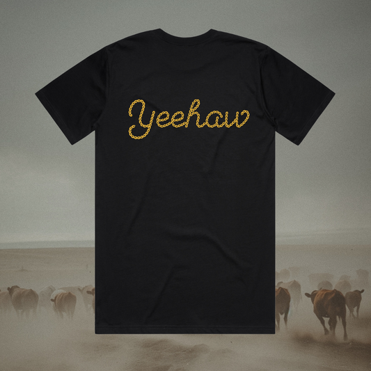 Yeehaw Official Merchandise Black Tee