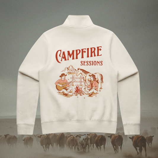 Campfire Sessions Ladies 1/4 Zip Sweater