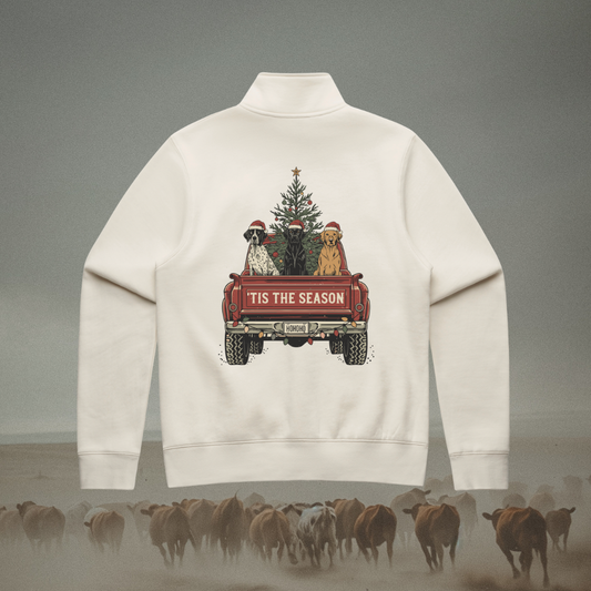 Tis The Season Ladies Quarter Zip