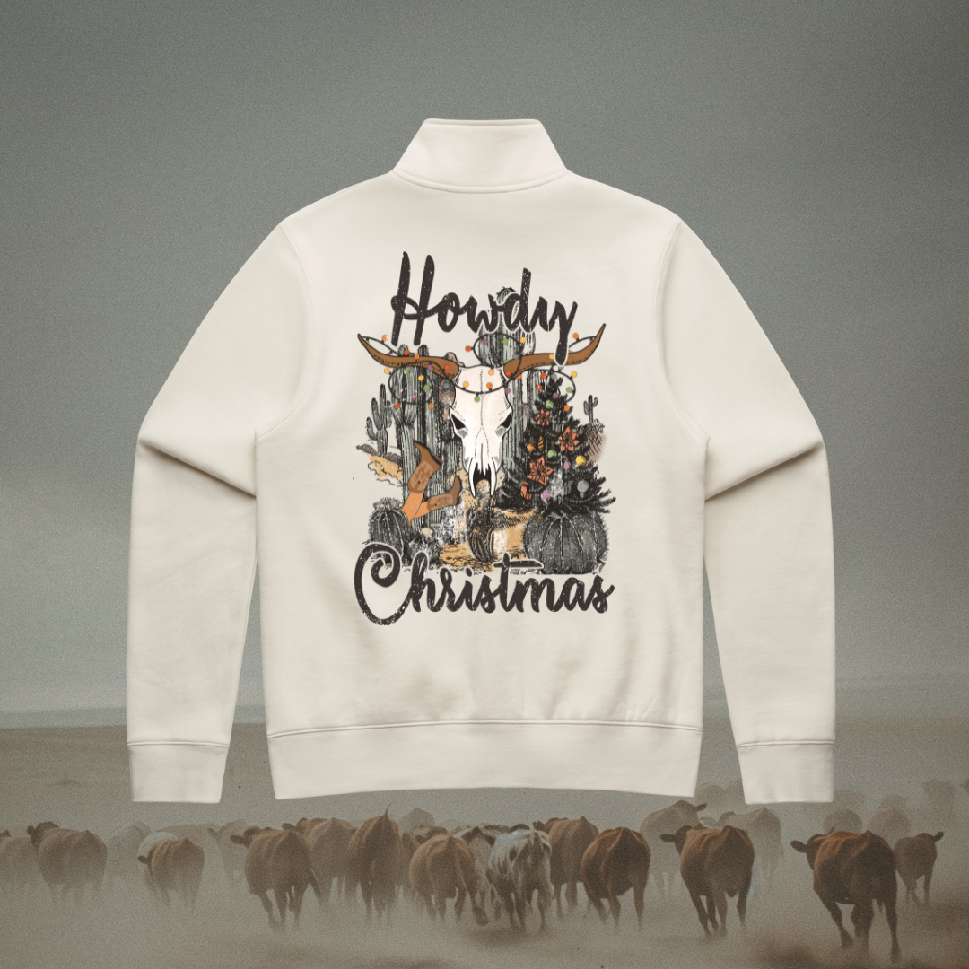 Howdy Christmas Ladies Quarter Zip
