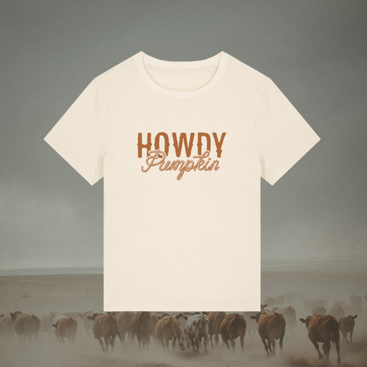 Howdy Pumpkin Organic Cotton T-Shirt