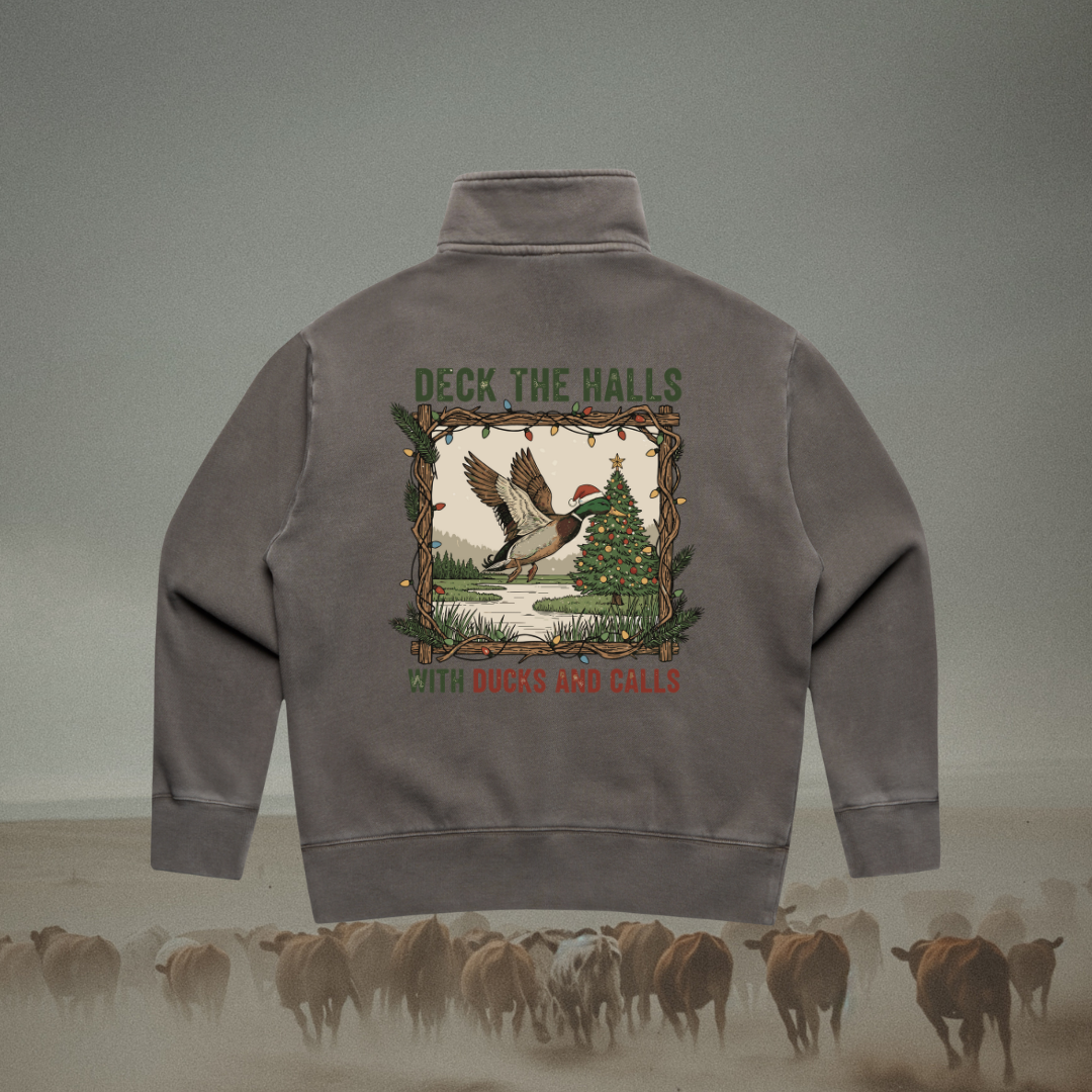 Deck The Halls Ladies Quarter Zip