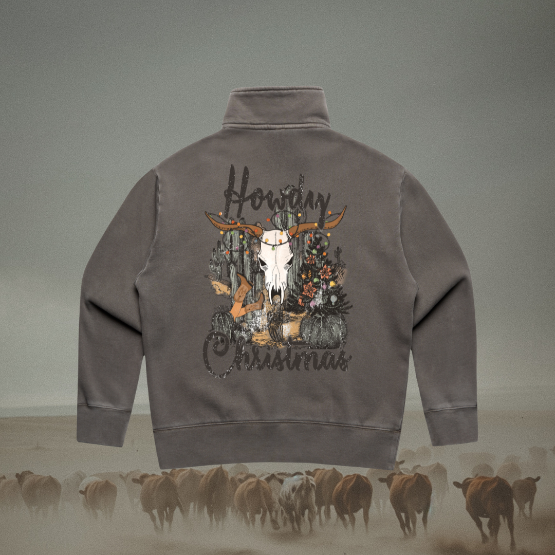 Howdy Christmas Ladies Quarter Zip