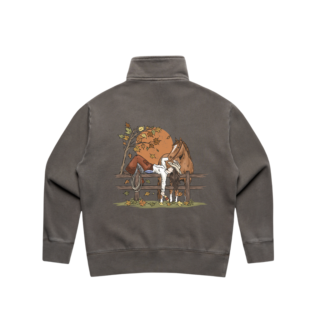 Autumn Cowgirl Ladies Quarter Zip