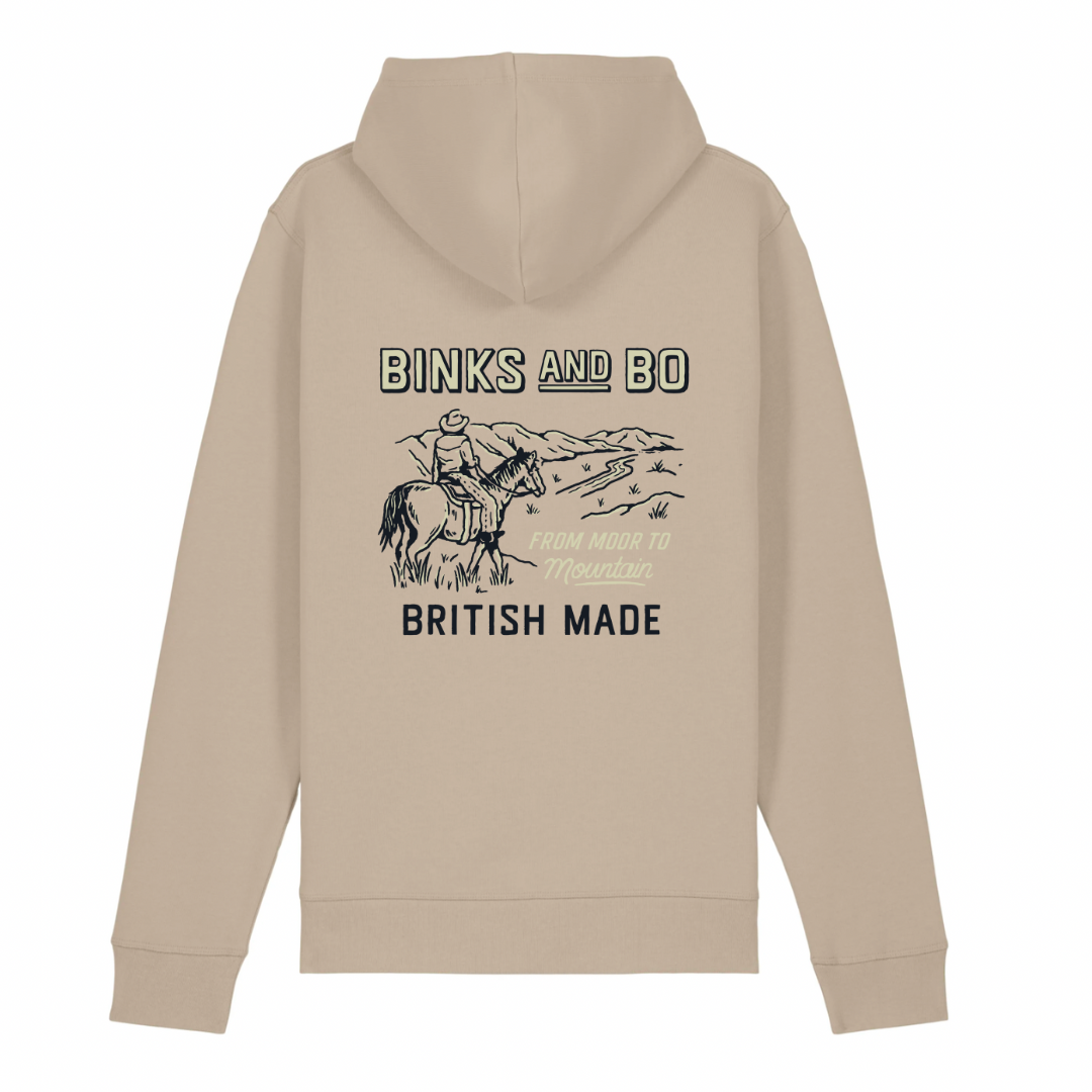 'From Moor To Mountain' Cowboy Organic Cotton Hoodie