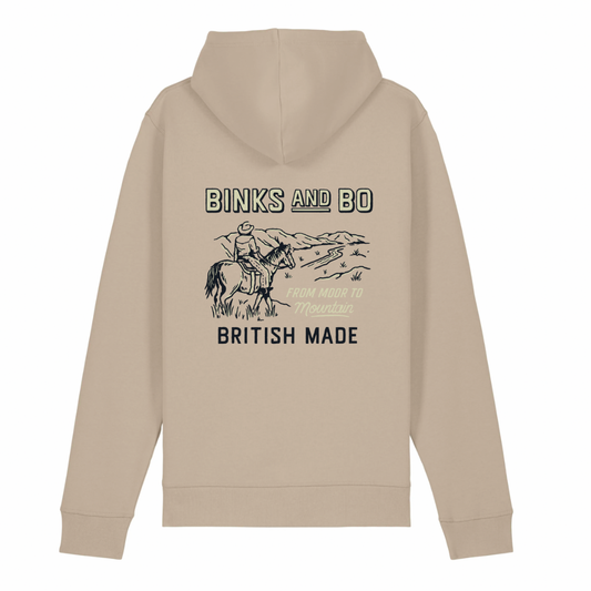 'From Moor To Mountain' Cowboy Organic Cotton Hoodie