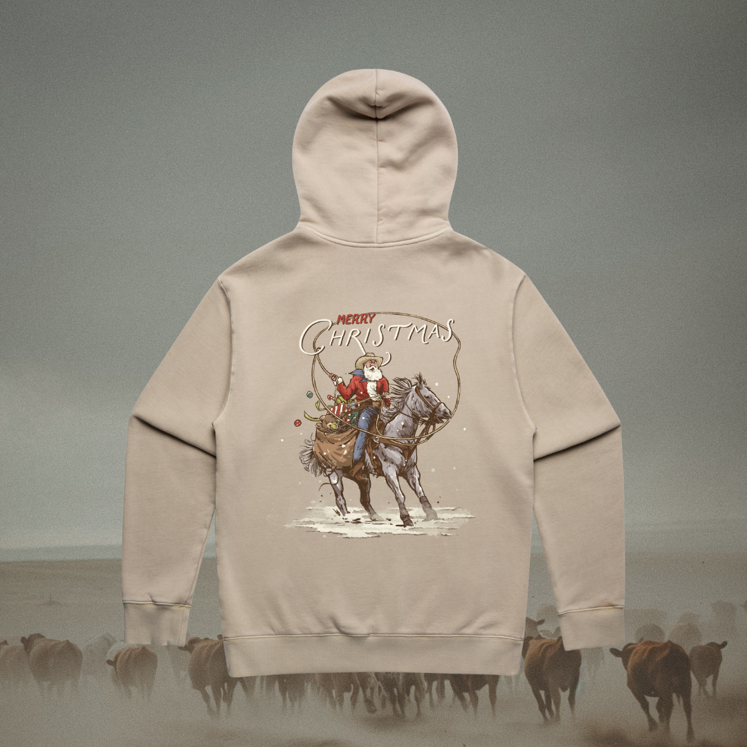 Roping Santa Unisex Hoodie