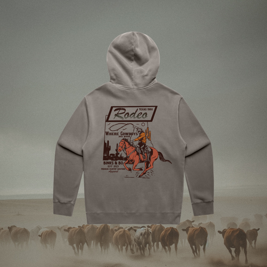 Mens Faded Rodeo Hoodie