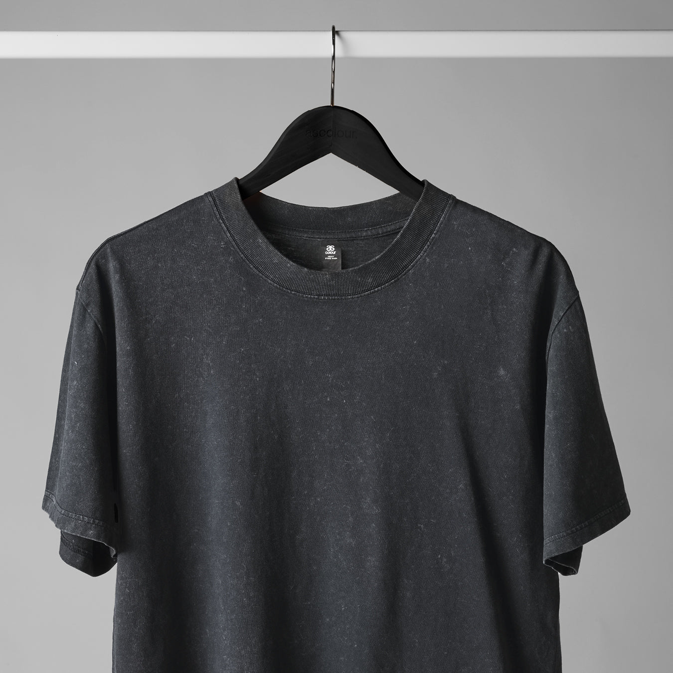Stone Wash Heavy Cotton 'Luck Follows The Brave' T-Shirt