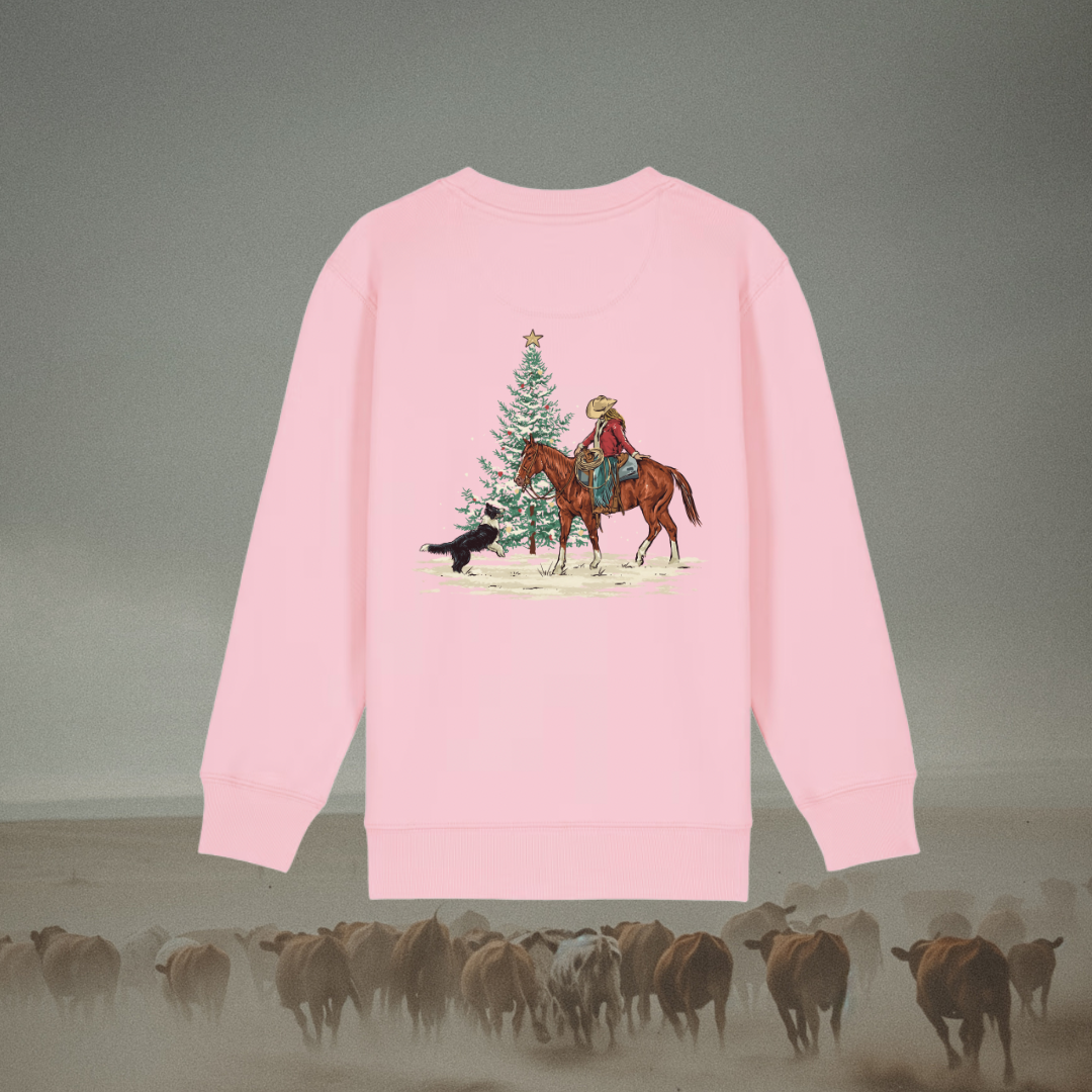 Kids Christmas Cowgirl Sweater