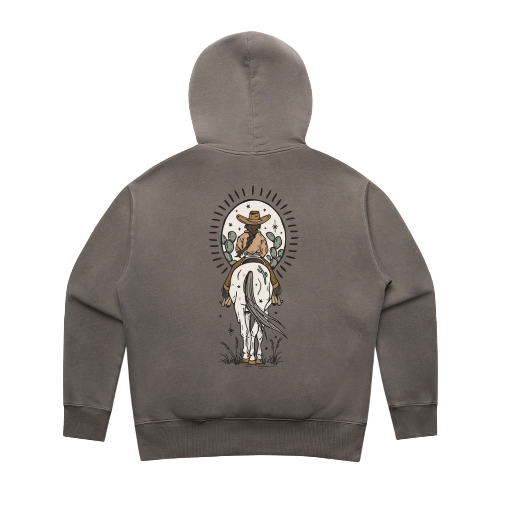 Ladies Faded Boho Cowgirl Hoodie