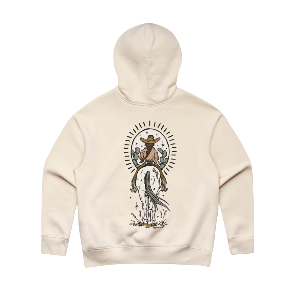 Ladies Faded Boho Cowgirl Hoodie