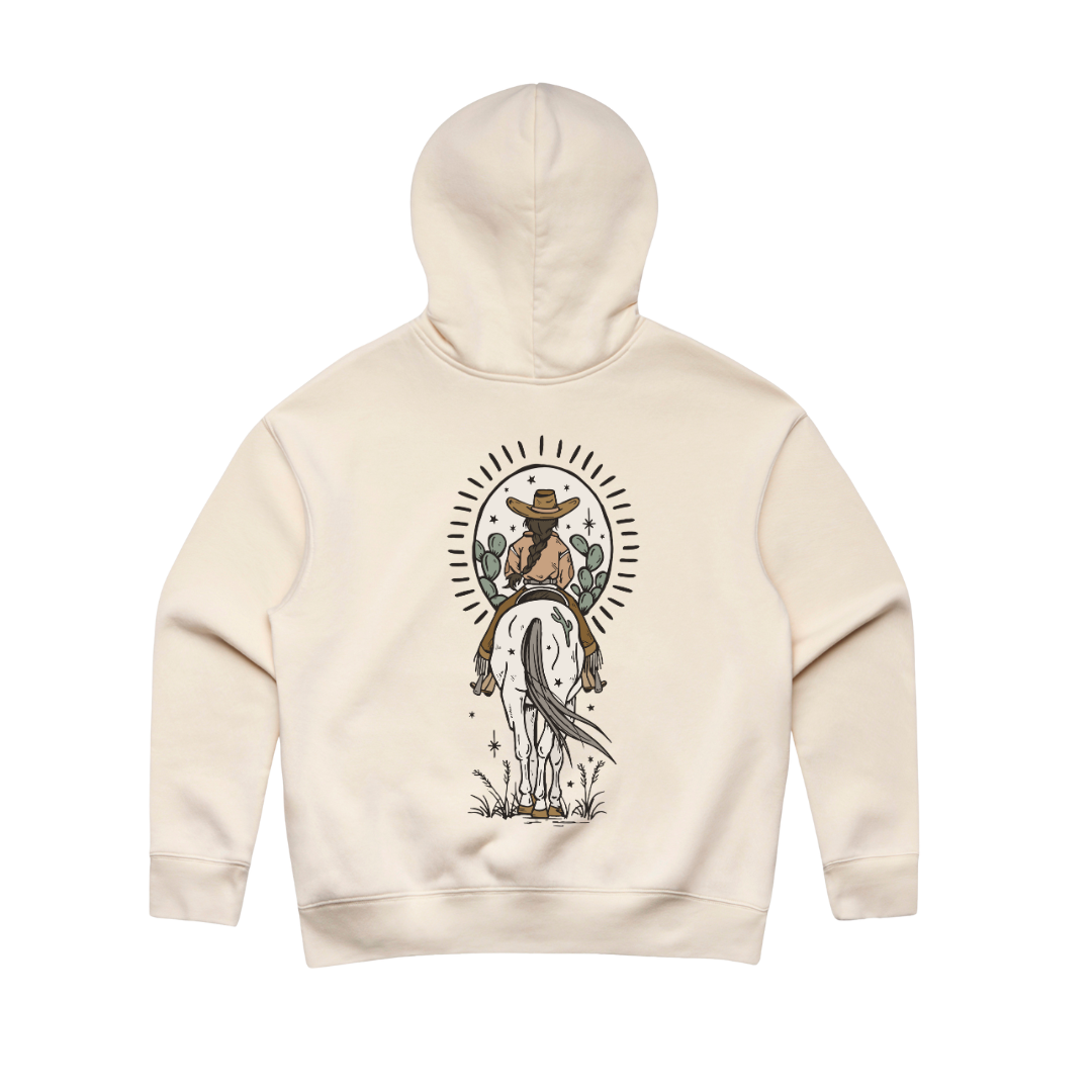Ladies Faded Boho Cowgirl Hoodie