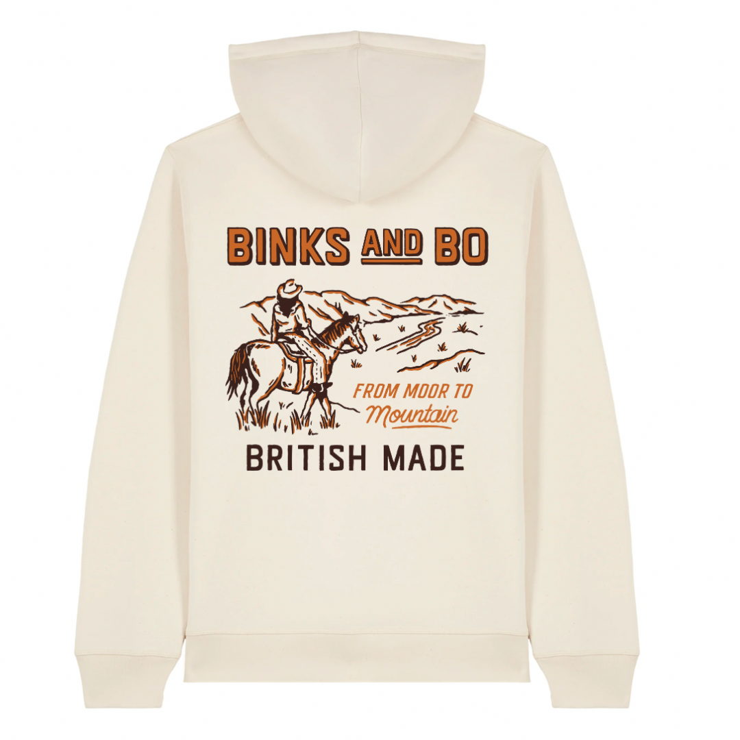 'From Moor To Mountain' Cowgirl Organic Cotton Hoodie