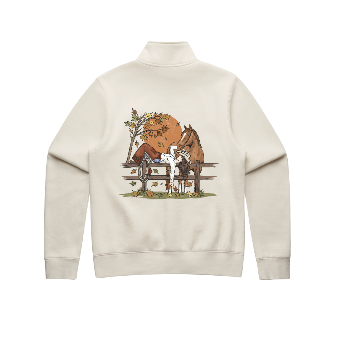 Autumn Cowgirl Ladies Quarter Zip