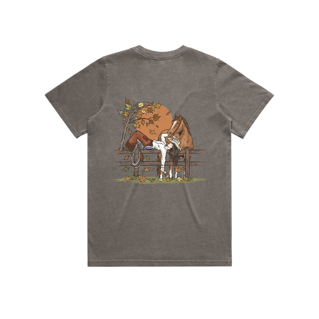 Autumn Cowgirl Ladies Tee
