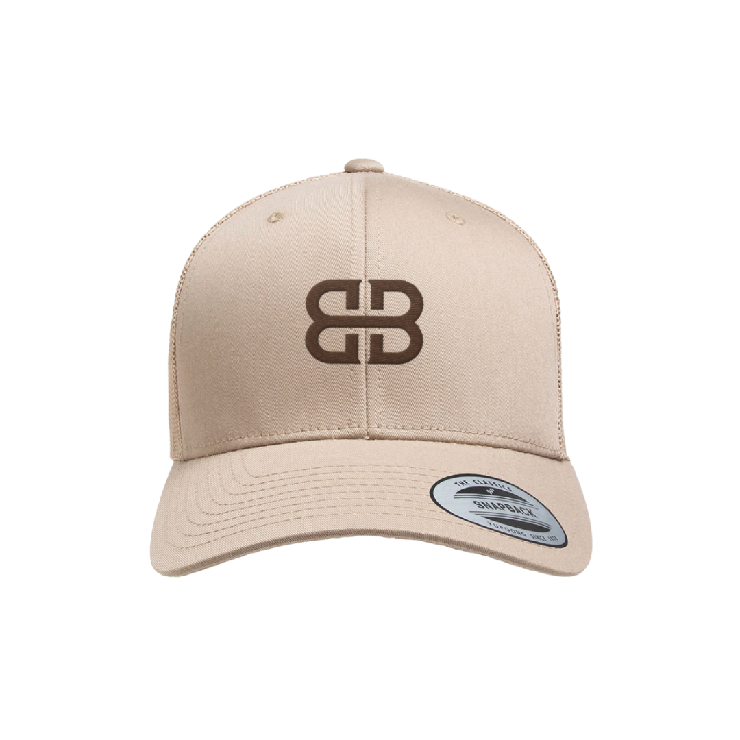 Cattle Brand Khaki Trucker Cap