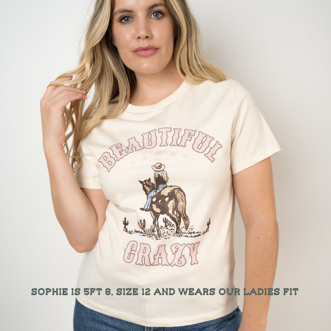 'Beautiful Crazy' Organic Cotton T-Shirt