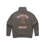 Beautiful Crazy Ladies Quarter Zip Sweater - Premium Cotton