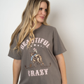 'Beautiful Crazy' Ladies Cowgirl T-Shirt