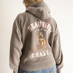 Ladies Faded 'Beautiful Crazy' Hoodie