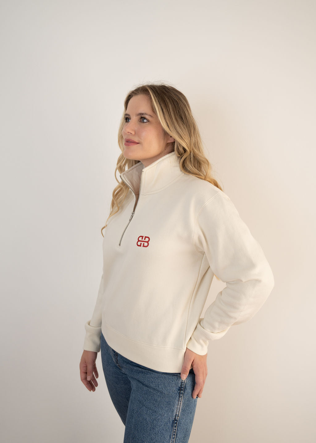 'Western Apparel' Ladies Quarter Zip Sweater