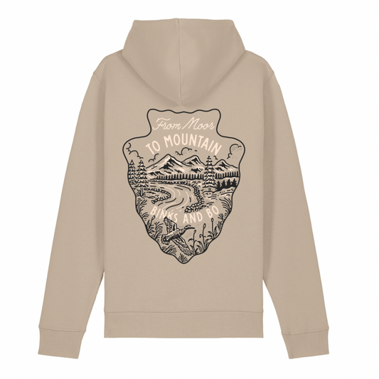 'From Moor To Mountain' Arrowhead Organic Cotton Hoodie