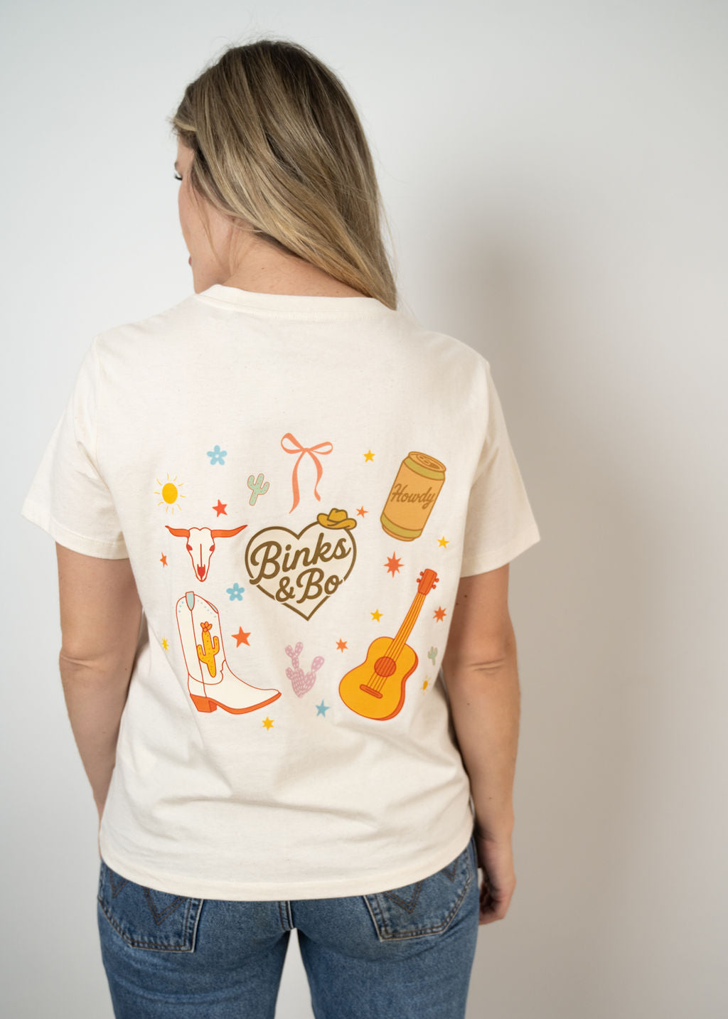 'Binks & Bo Heart' Ladies Fit Tee