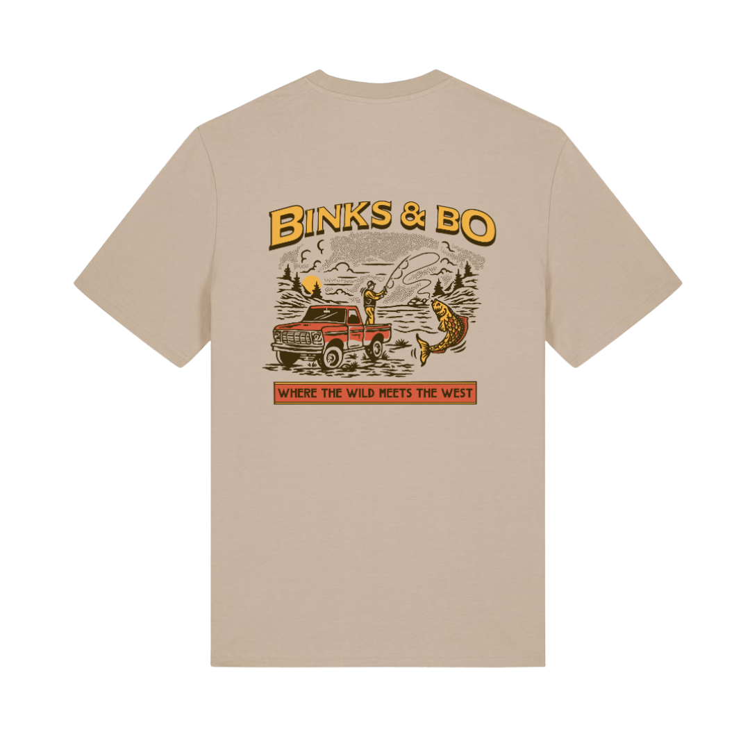 'Where The Wild Meets The West'  Fishing T-Shirt