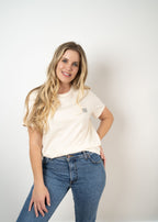 'Go With The Flow' Organic Cotton Ladies Tee