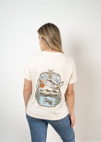 'Go With The Flow' Organic Cotton Ladies Tee