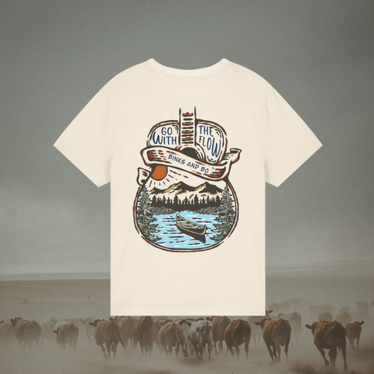 Go With The Flow Organic Cotton Ladies Tee